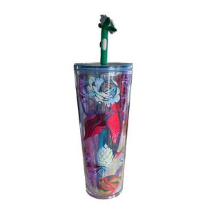 Starbucks 2023 Holiday Rose Silicon Topper Iridescent 24 oz Tumbler